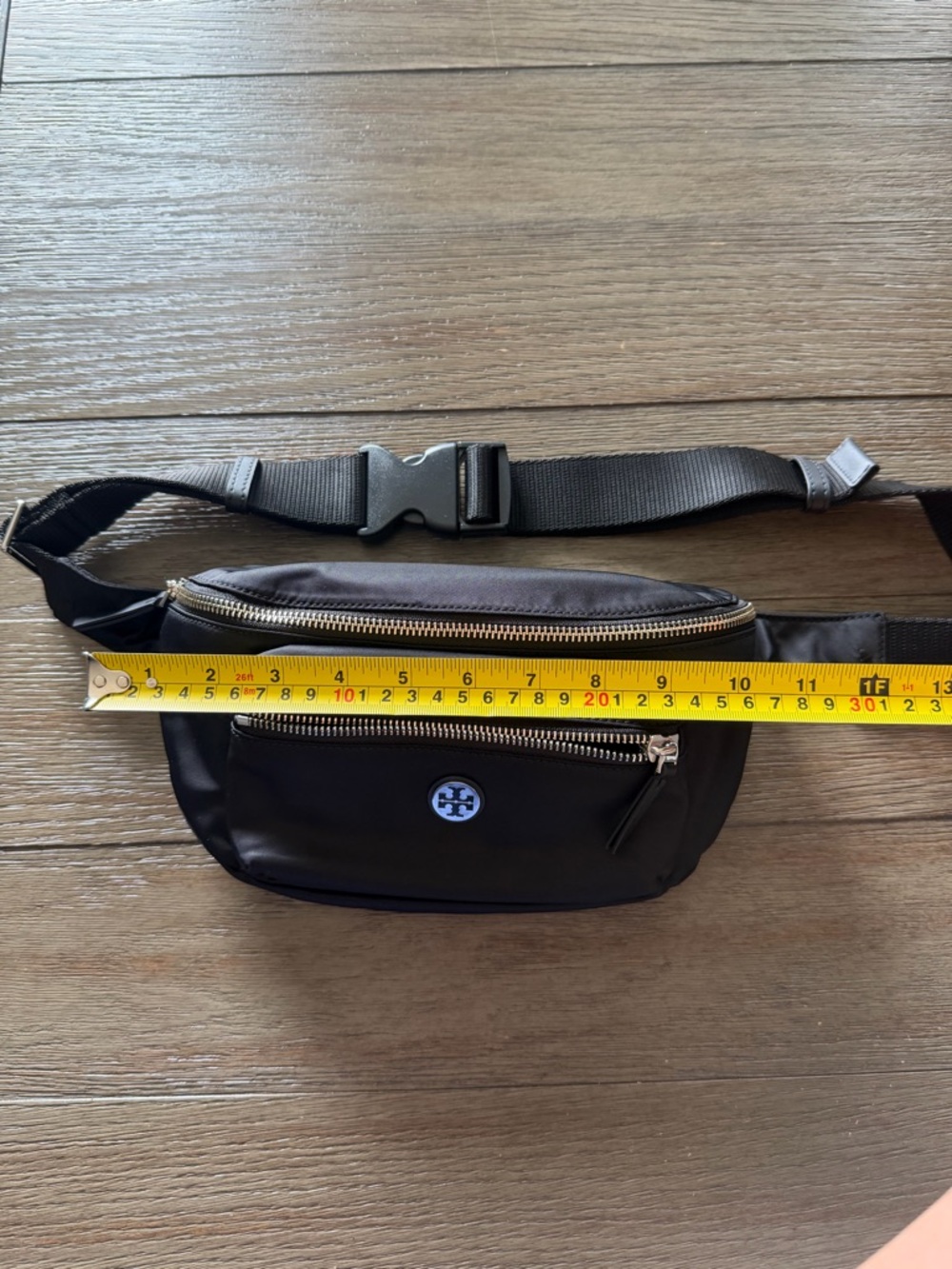 NEW Tory Burch Black Nylon Belt Bag - Picture 9 of 10